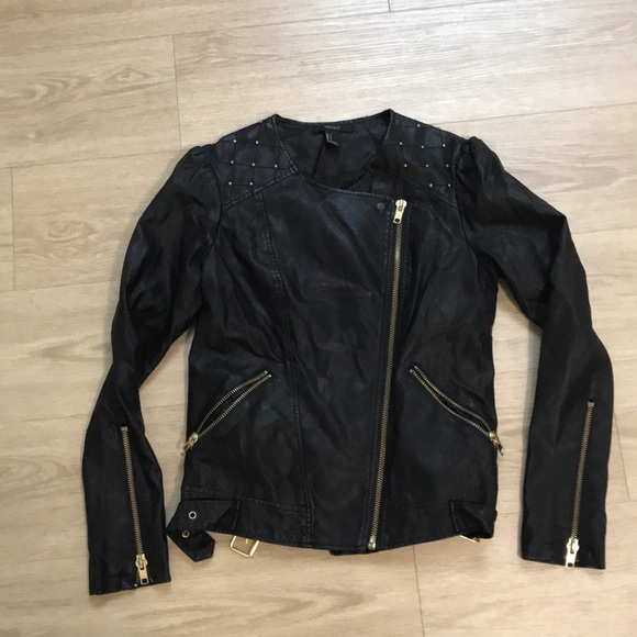 Forever 21 Jackets & Blazers - Forever 21 black pleather jacket